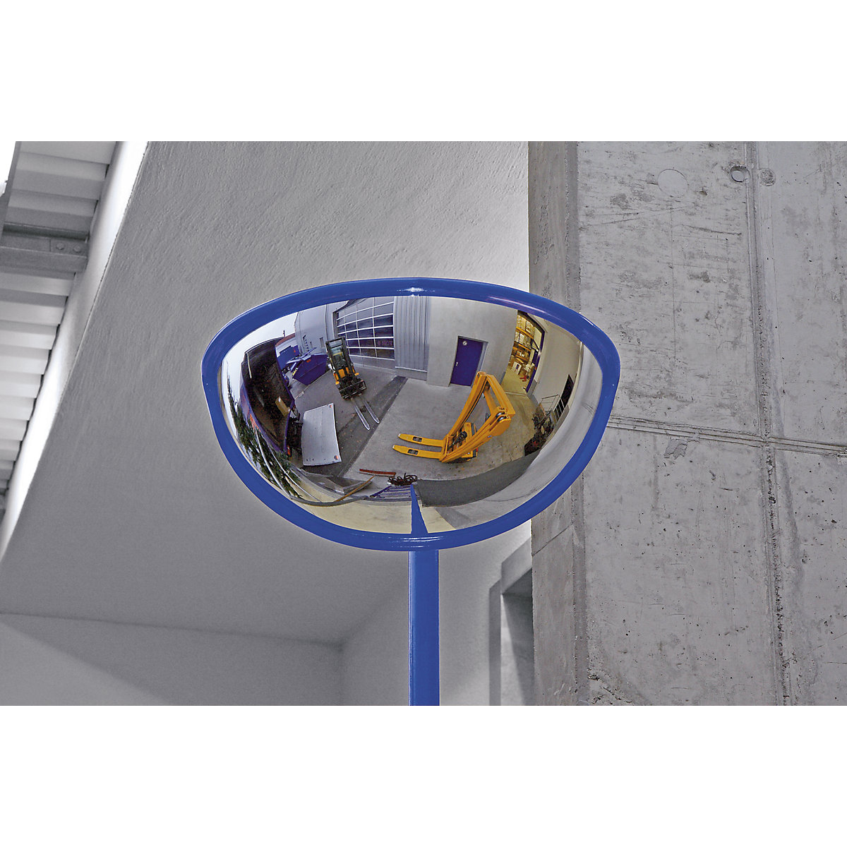 Miroir grand angle – eurokraft pro: pour intérieur et extérieur, 180°
