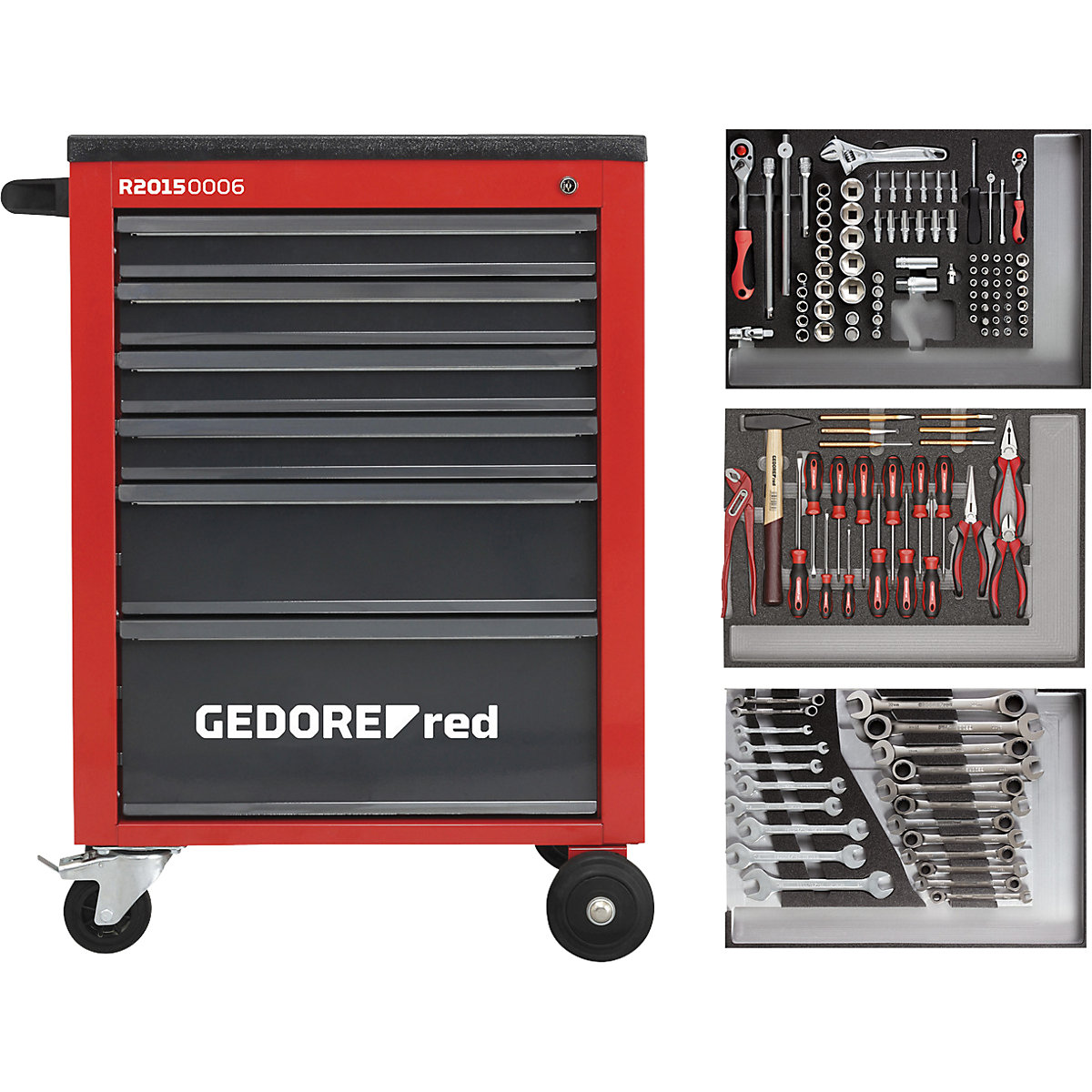 Servante d'atelier MECHANIC, remplie &ndash; GEDORE