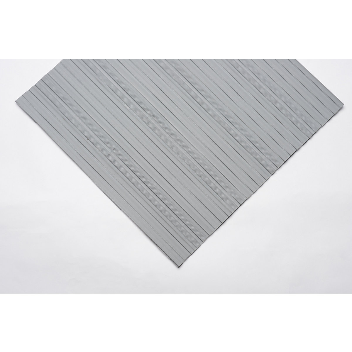 Tapis souple en PVC, à surface pleine, rouleau de 10 m, gris, largeur 600 mm-6