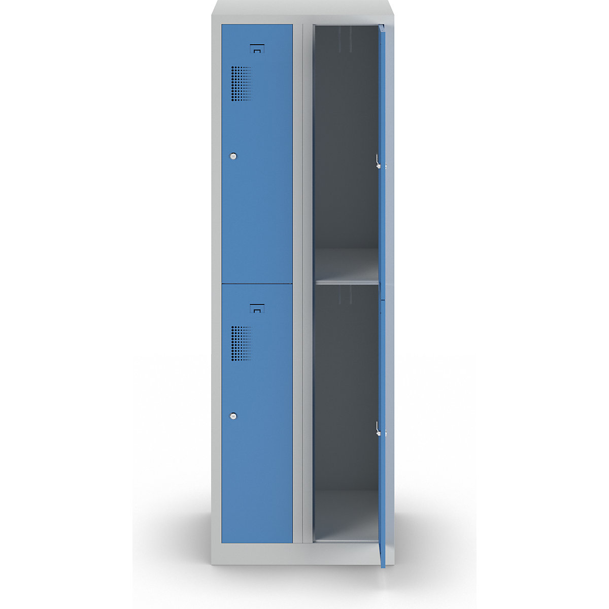Vestiaire à deux étages Amsterdam – eurokraft basic (Illustration du produit 8)-7