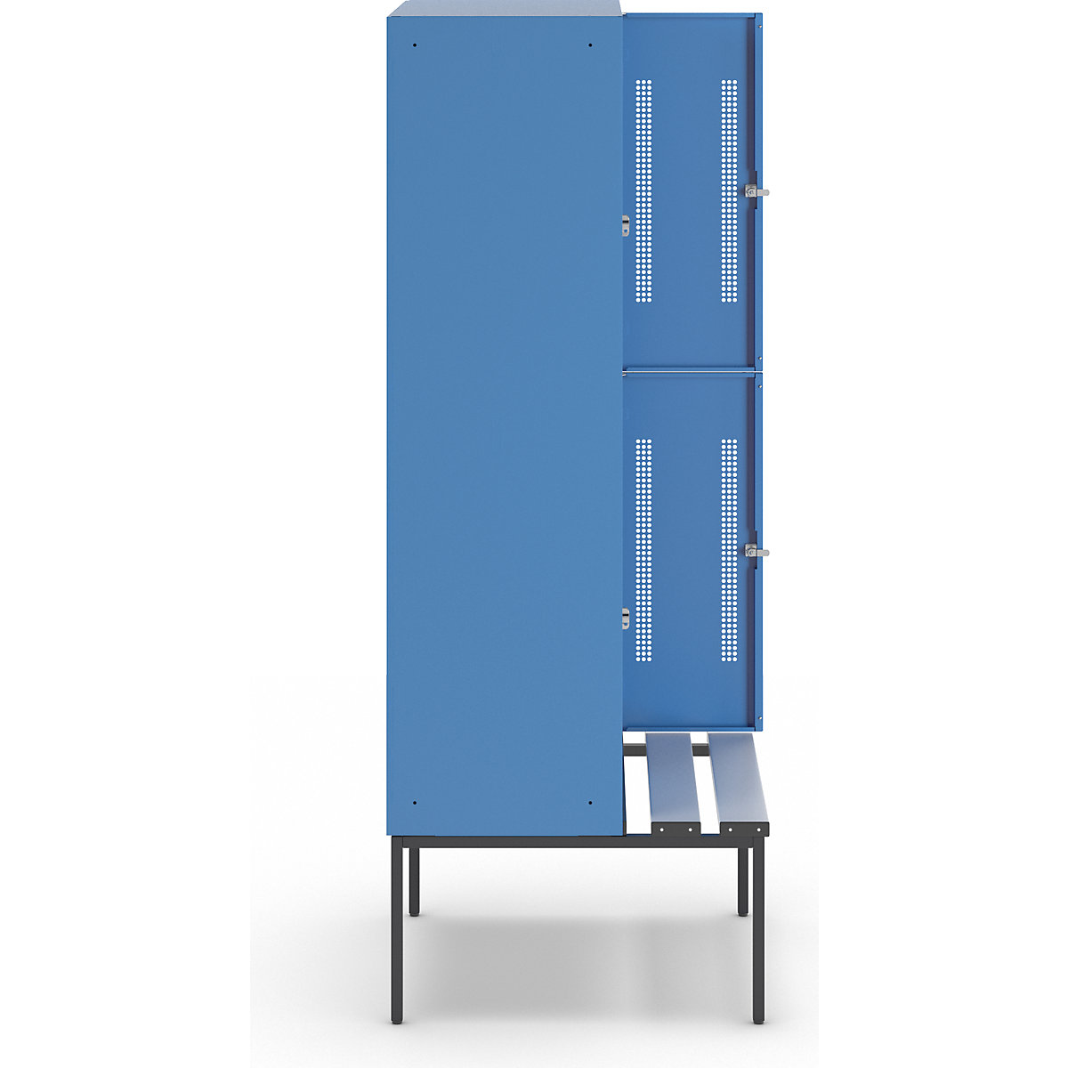 Vestiaire à deux étages Berlin 1 avec banc – Wolf (Illustration du produit 4)-3