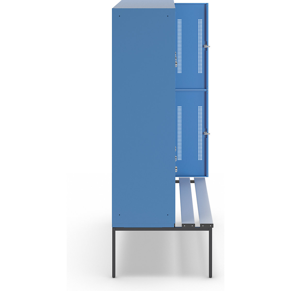 Vestiaire à deux étages Berlin 1 avec banc – Wolf (Illustration du produit 4)-3