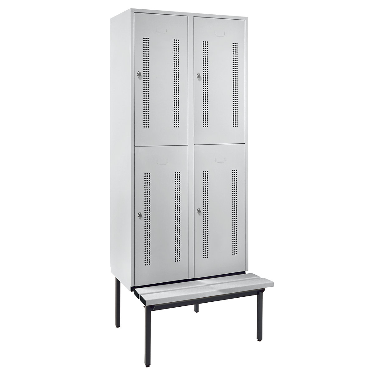 Vestiaire à deux étages Berlin 1 avec banc – Wolf (Illustration du produit 9)-8