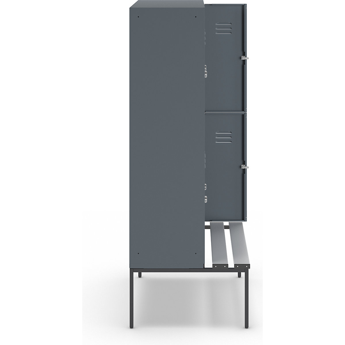 Vestiaire à deux étages Berlin 2 avec banc – Wolf (Illustration du produit 4)-3