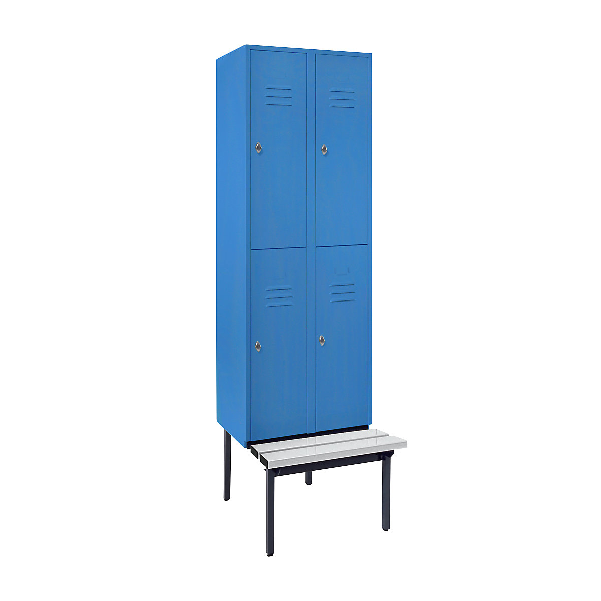 Vestiaire à deux étages Berlin 2 avec banc – Wolf (Illustration du produit 9)-8