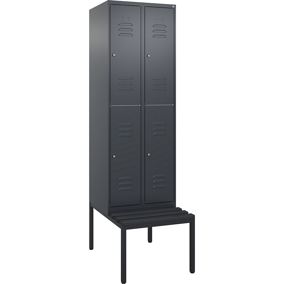 Vestiaire à deux étages Classic PLUS avec banc – C+P (Illustration du produit 5)-4