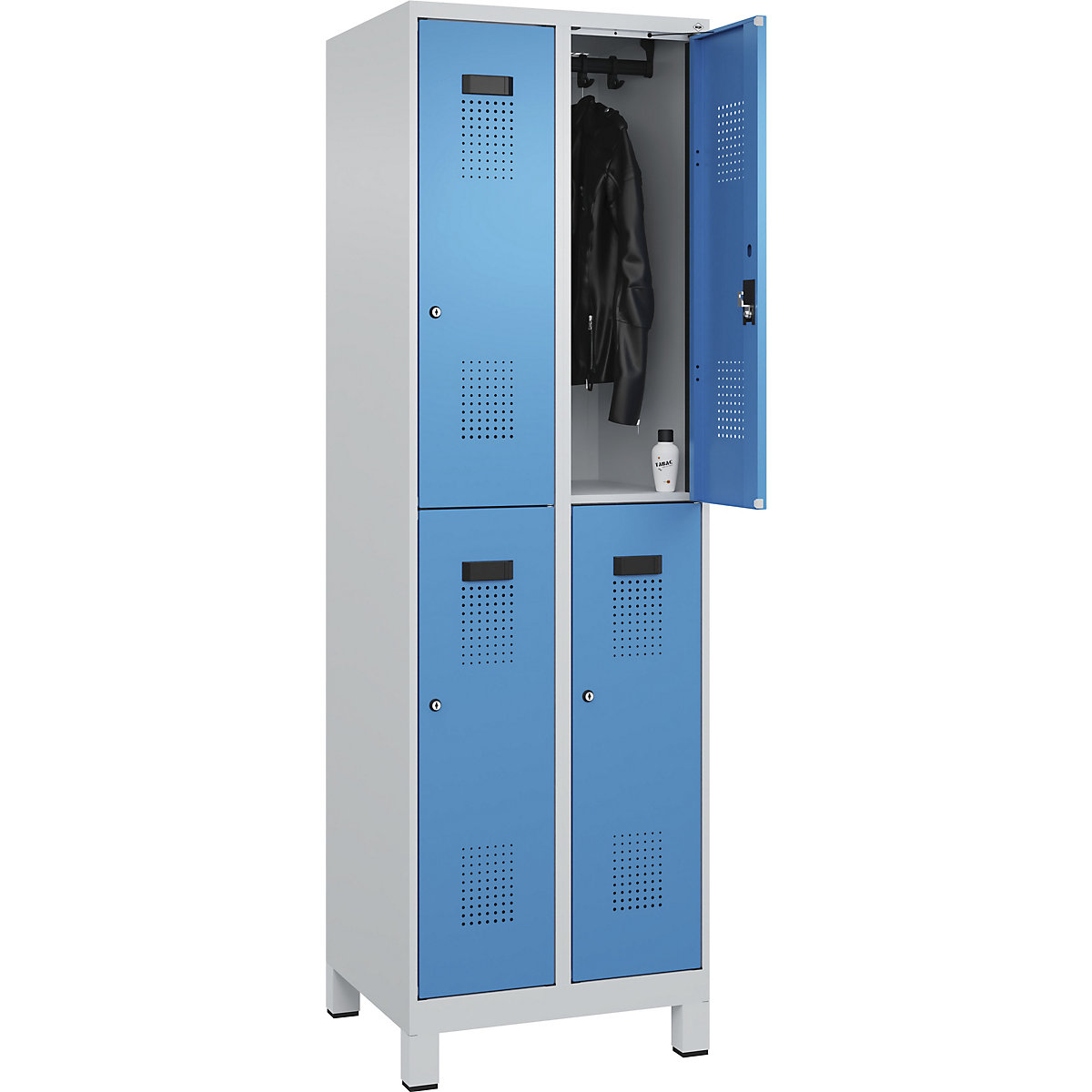 Vestiaire à deux étages Evolo PLUS – C+P (Illustration du produit 3)-2