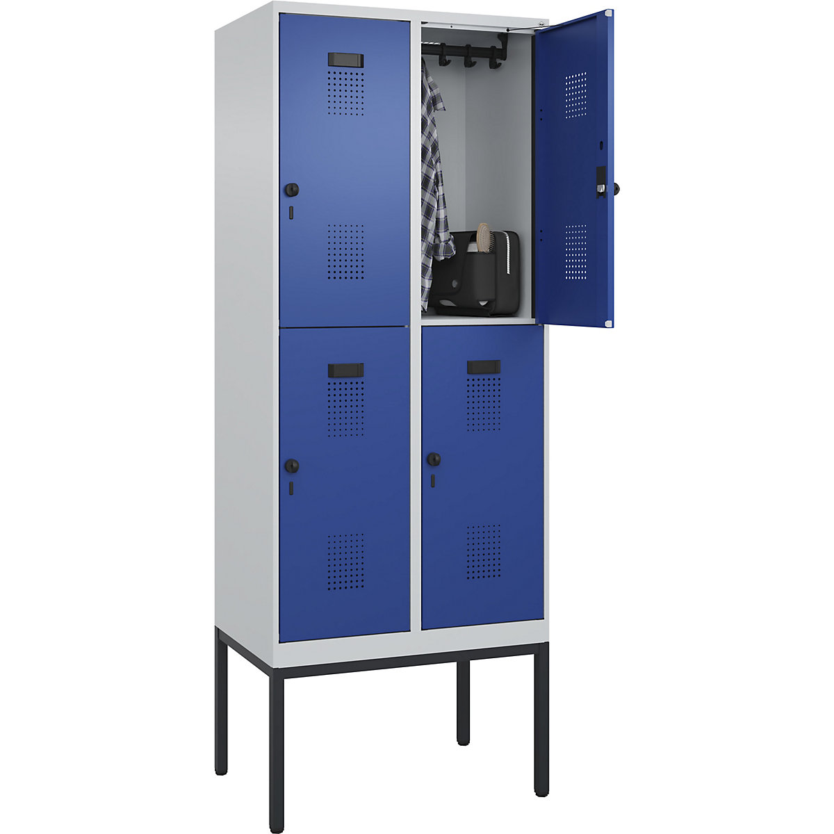 Vestiaire à deux étages Evolo PLUS – C+P (Illustration du produit 3)-2