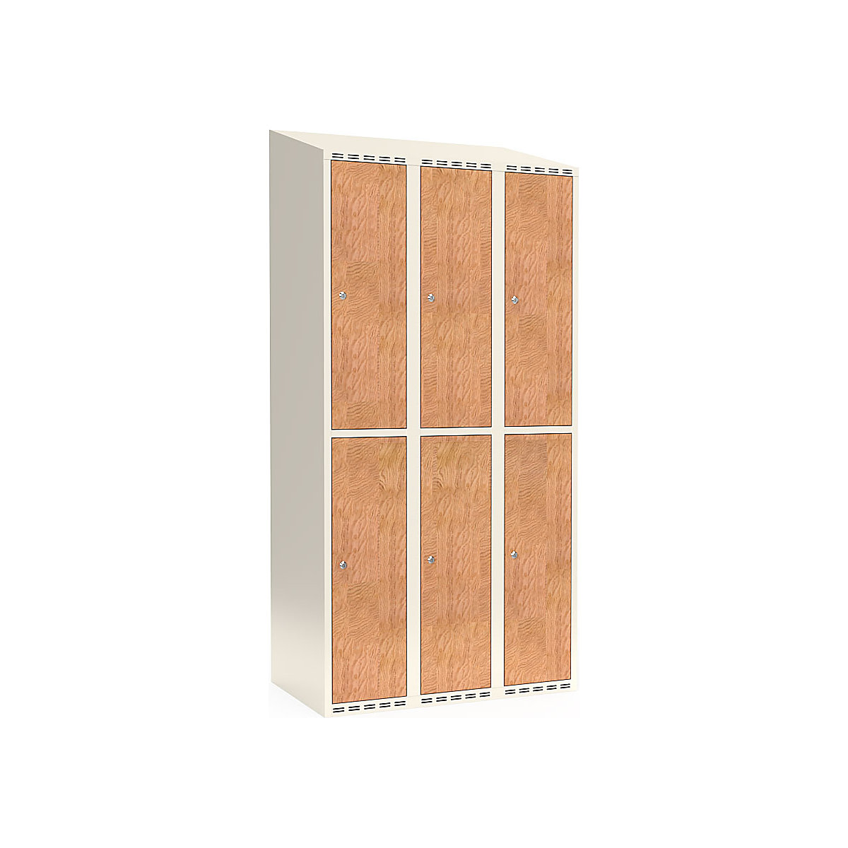 Vestiaire à deux étages Fydor, stratifié HPL