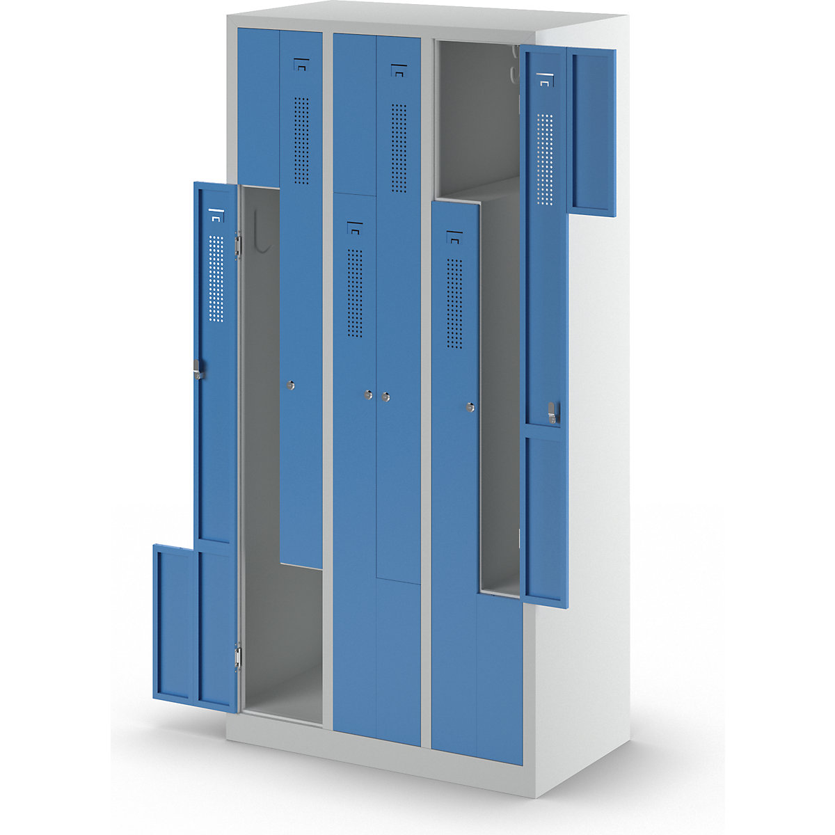 Vestiaire à portes en Z Amsterdam – eurokraft basic (Illustration du produit 10)-9