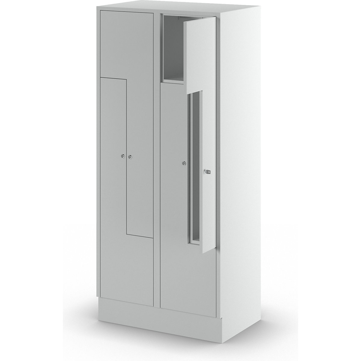 Vestiaire à portes en Z Munich – Wolf (Illustration du produit 5)-4