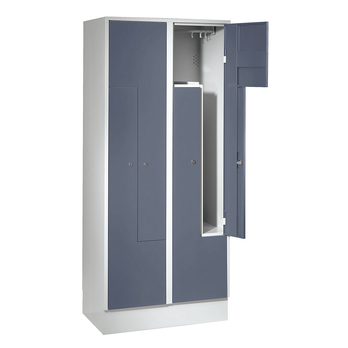 Vestiaire à portes en Z Munich – Wolf (Illustration du produit 3)-2