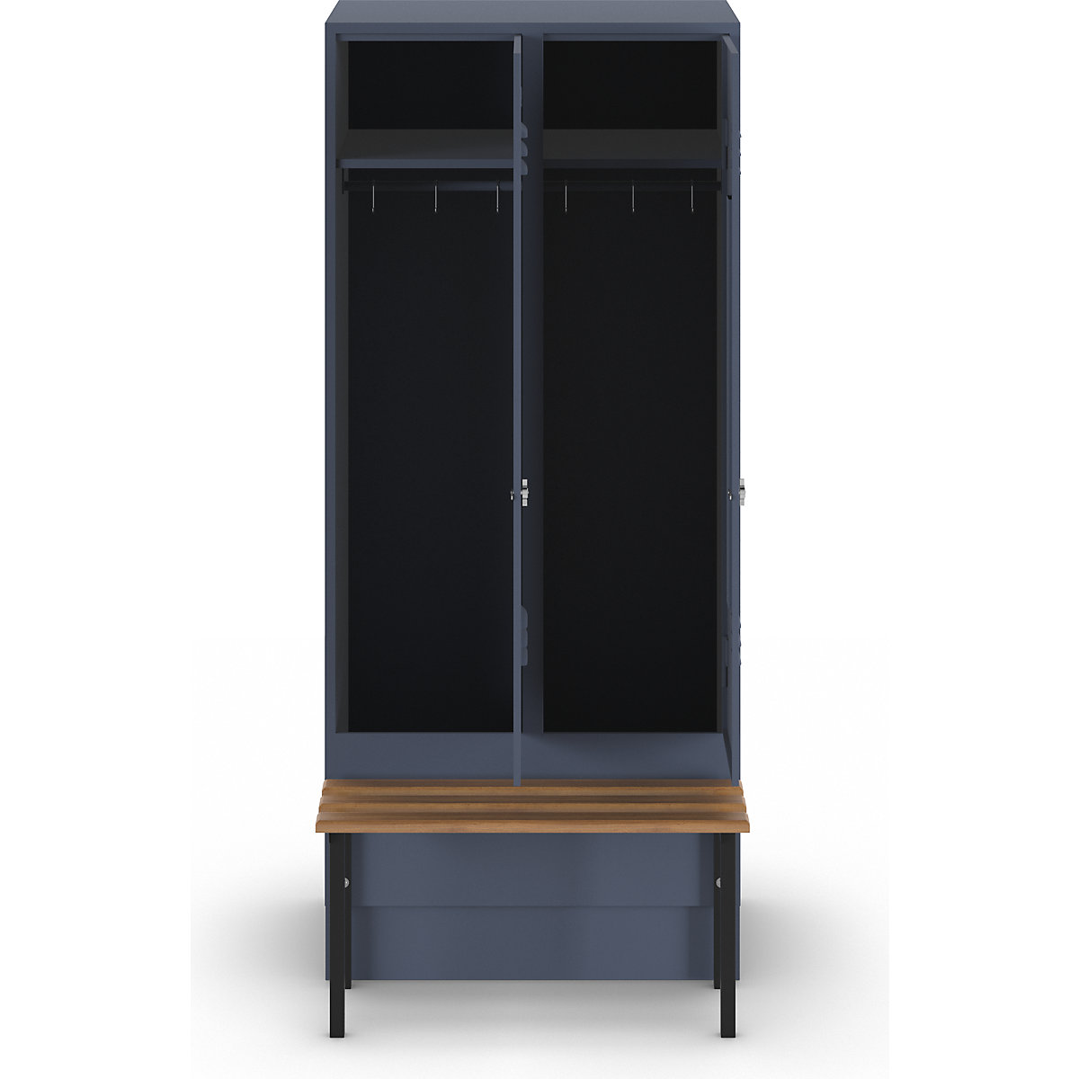 Vestiaire Berlin 2 avec banc – Wolf (Illustration du produit 3)-2