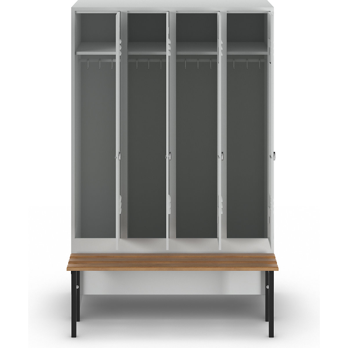 Vestiaire Berlin 2 avec banc – Wolf (Illustration du produit 4)-3