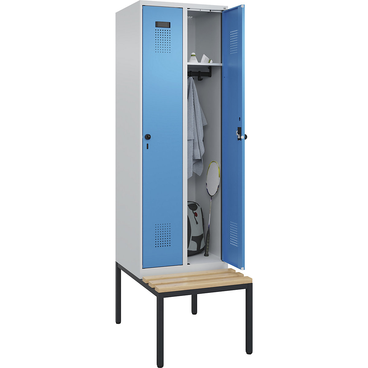 Vestiaire Evolo PLUS avec banc (Illustration du produit 3)-2