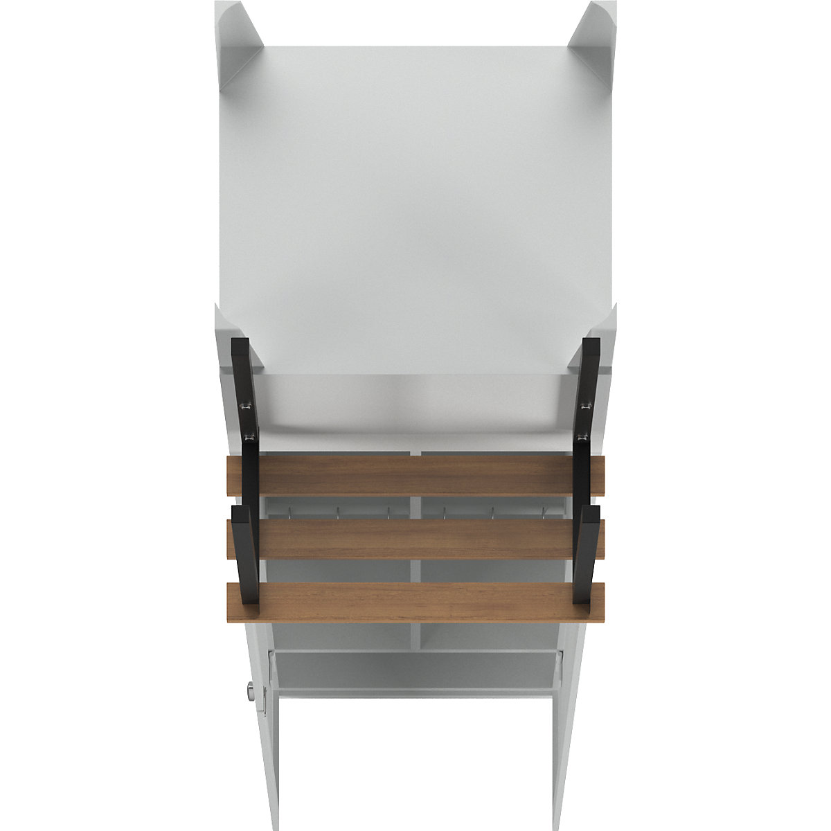 Vestiaire linge propre/linge sale Berlin 1 avec banc – Wolf (Illustration du produit 6)-5