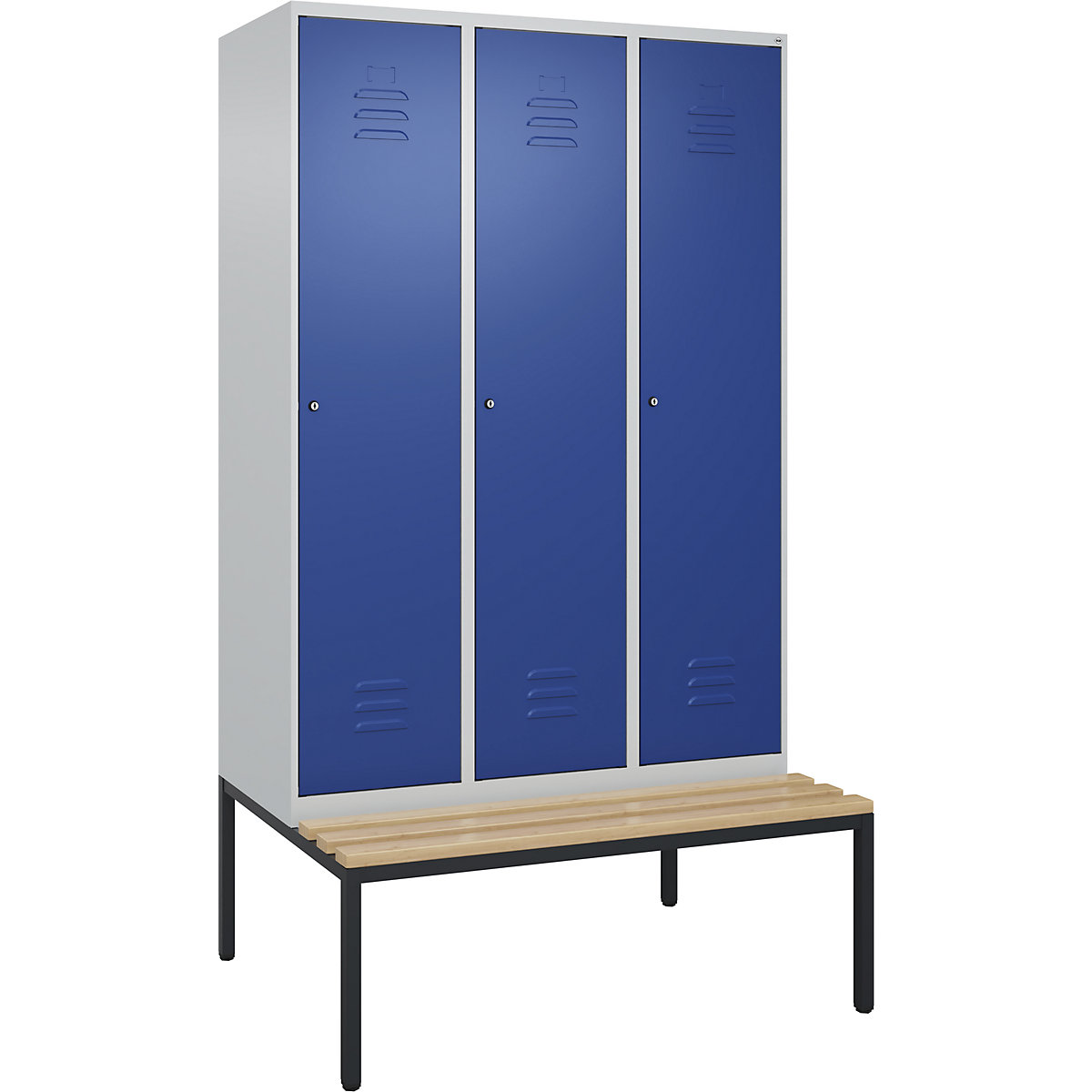 Vestiaire linge propre/linge sale Classic PLUS avec banc, mince – C+P (Illustration du produit 5)-4