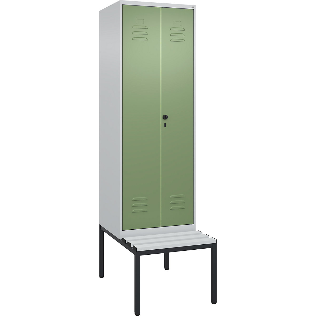 Vestiaire linge propre/linge sale Classic PLUS avec banc – C+P (Illustration du produit 4)-3