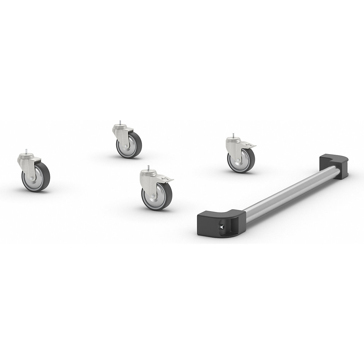 Train de roulement pour armoire informatique en inox (Illustration du produit 4)-3