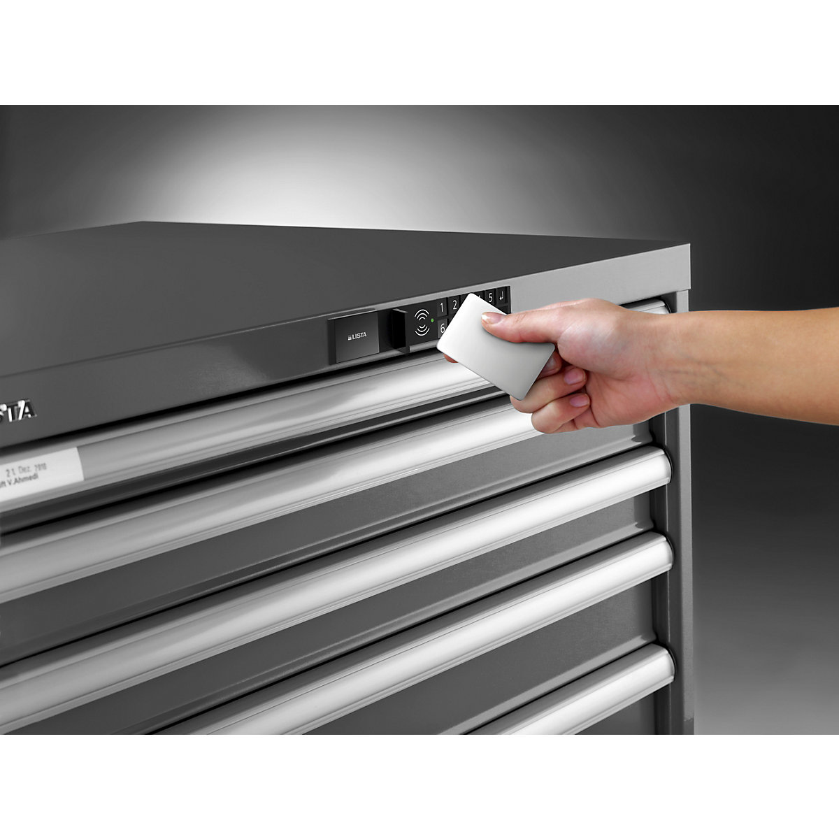 Armoire à tiroirs, avec fonction de charge, serrure RFID – LISTA (Illustration du produit 5)-4