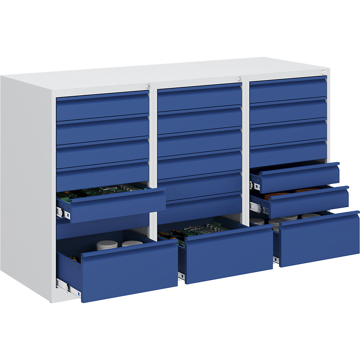 Armoire à tiroirs en acier – eurokraft basic (Illustration du produit 7)-6