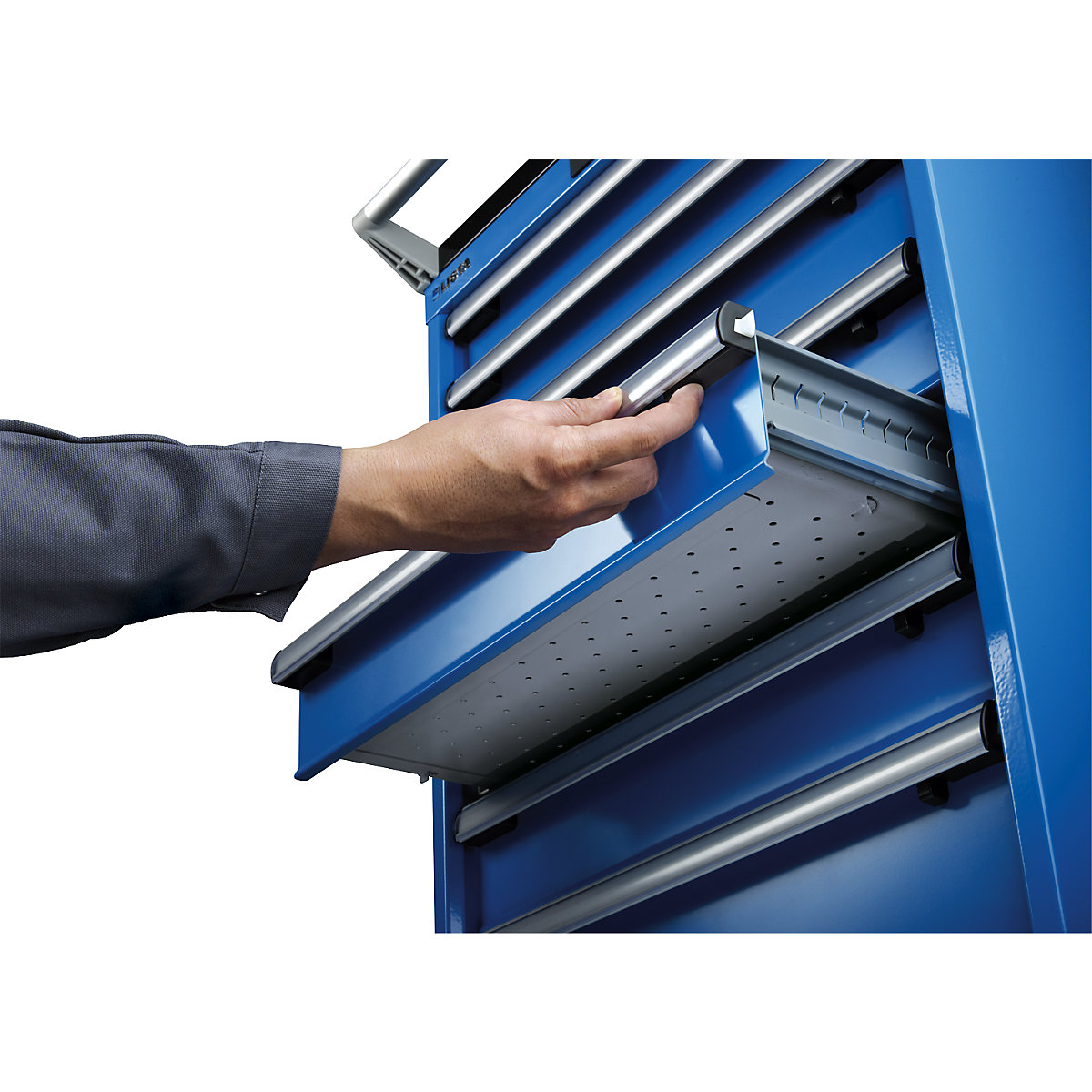 Armoire à tiroirs mobile, largeur 564 mm – LISTA (Illustration du produit 2)-1