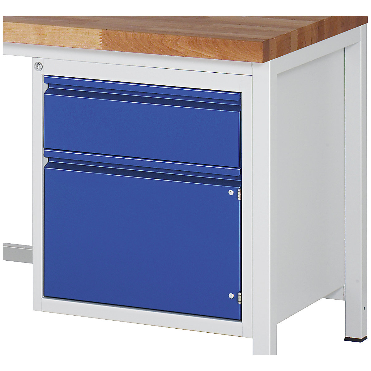 Bloc-tiroirs – RAU, largeur 580 mm, hauteur 620 mm, 1 tiroir, 1 porte-2