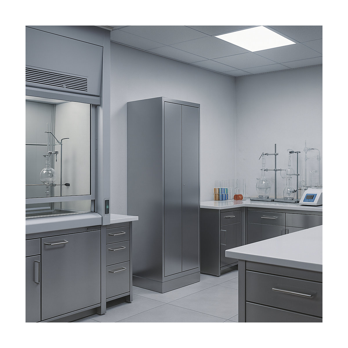 Armoire pour produits de nettoyage en inox (Illustration du produit 5)-4