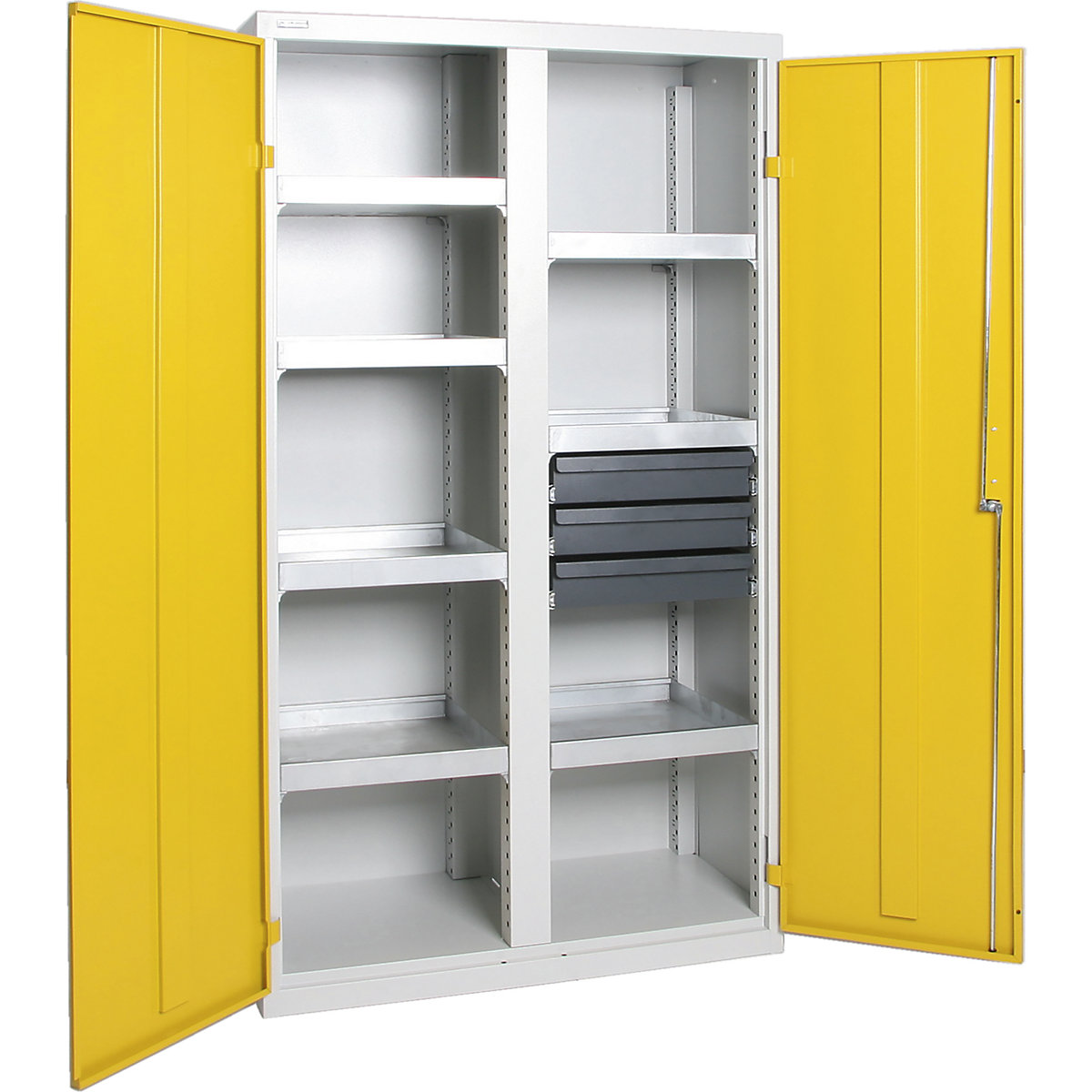 Armoire de sécurité sans perforations dans les portes