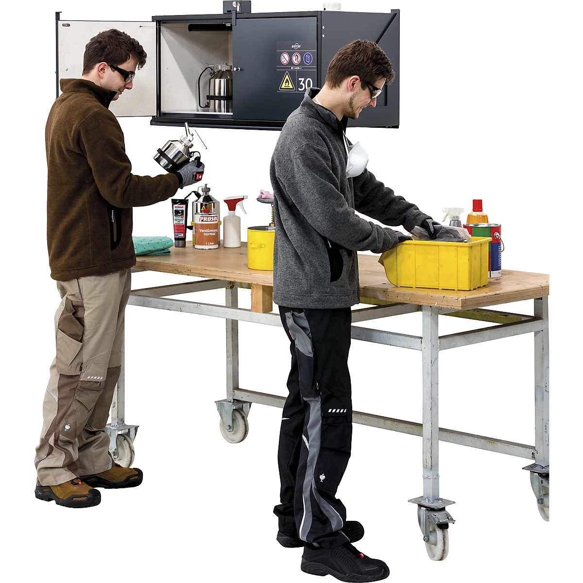 Armoire murale pour produits dangereux ignifuge 30 minutes – asecos (Illustration du produit 5)-4