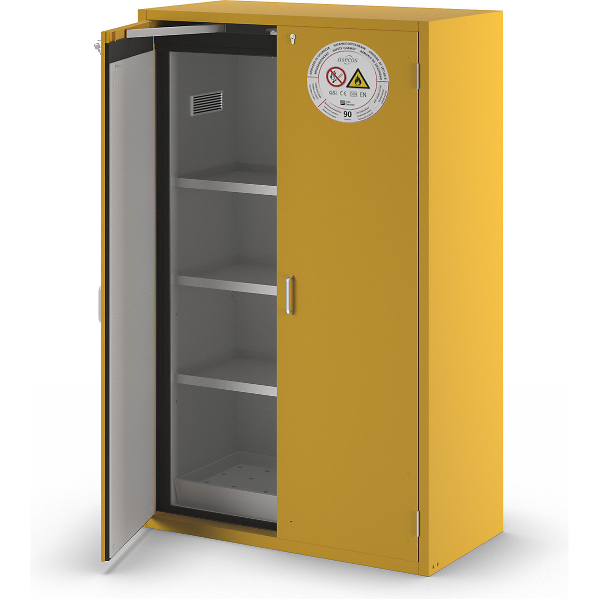 Armoire pour produits dangereux ignifuges 90 minutes – asecos (Illustration du produit 6)-5