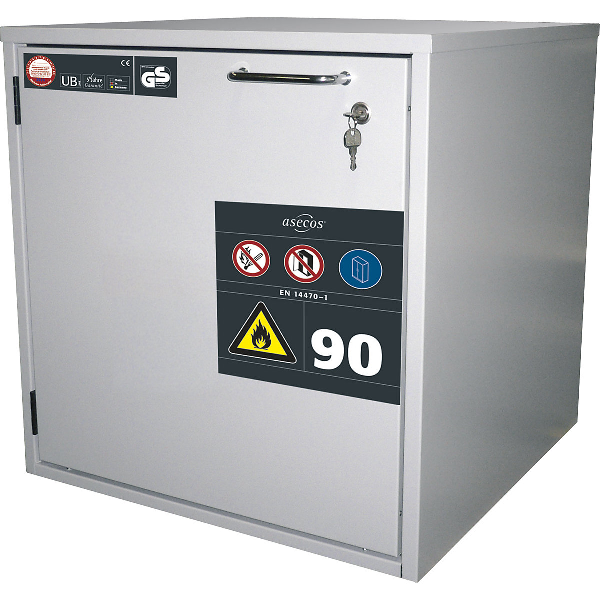 Armoire pour produits dangereux résistante au feu 90 minutes – asecos (Illustration du produit 2)-1