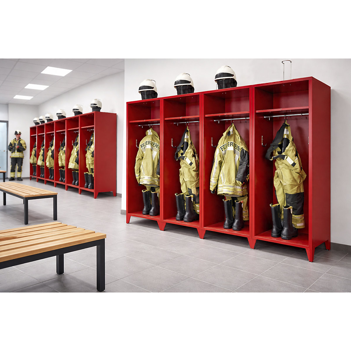 Armoire de pompiers sur pieds – Pavoy (Illustration du produit 3)-2