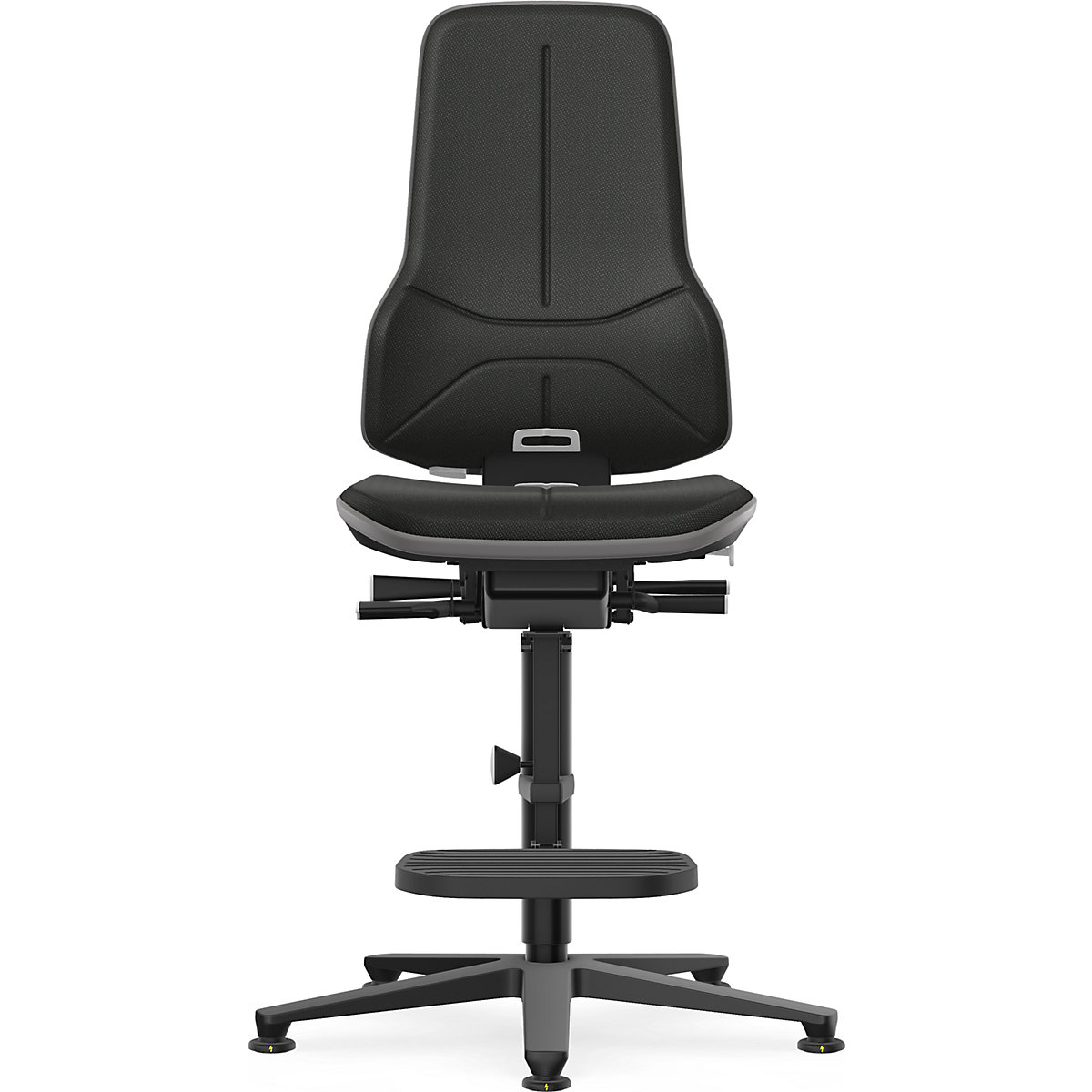 Siège d'atelier antistatique NEON, avec patins et repose pieds – bimos (Illustration du produit 31)-30