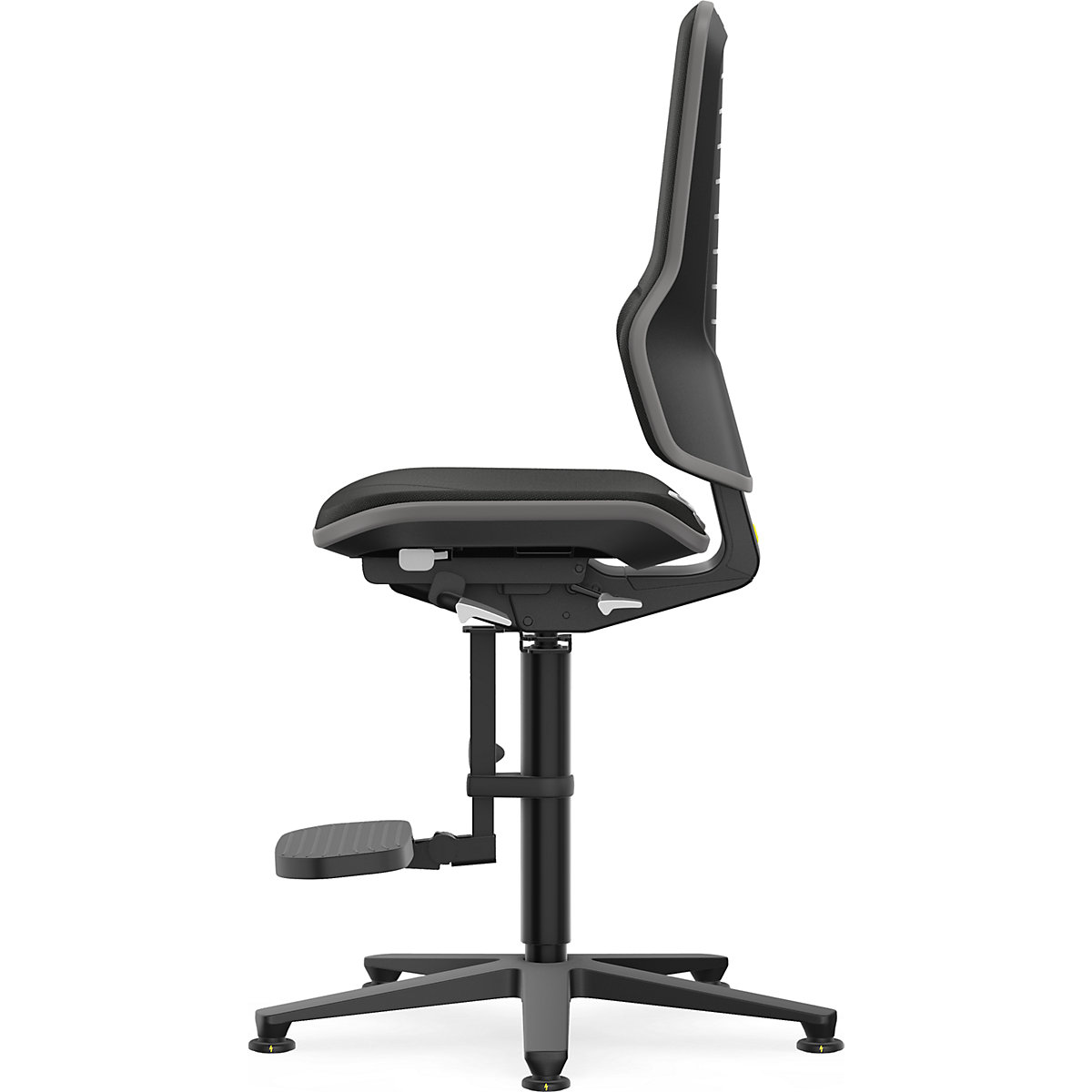 Siège d'atelier antistatique NEON, avec patins et repose pieds – bimos (Illustration du produit 22)-21