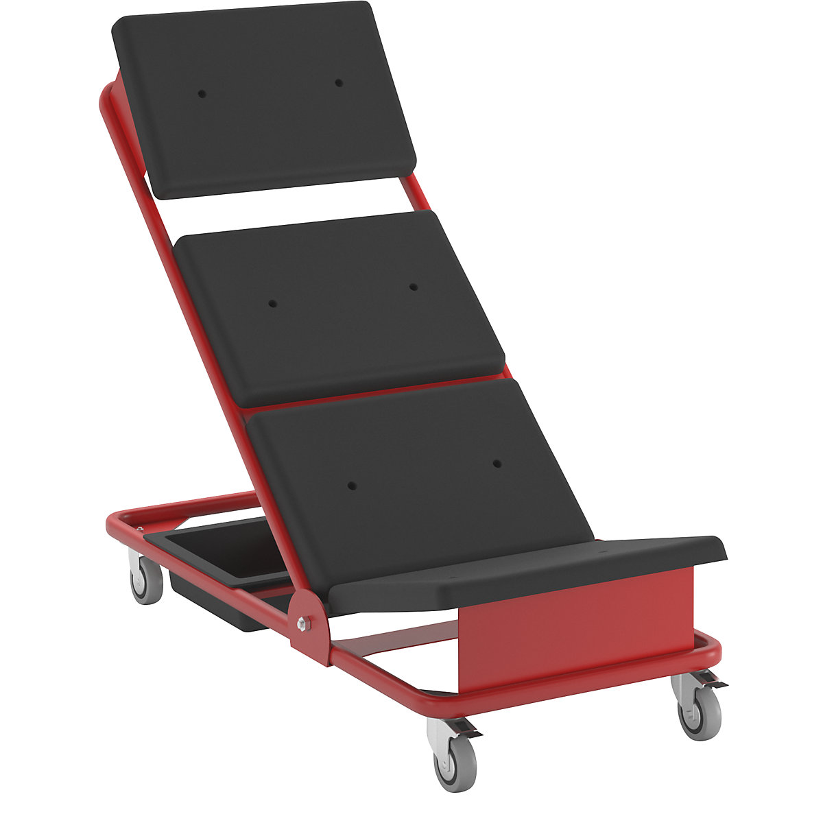 Chaise longue roulante d'atelier