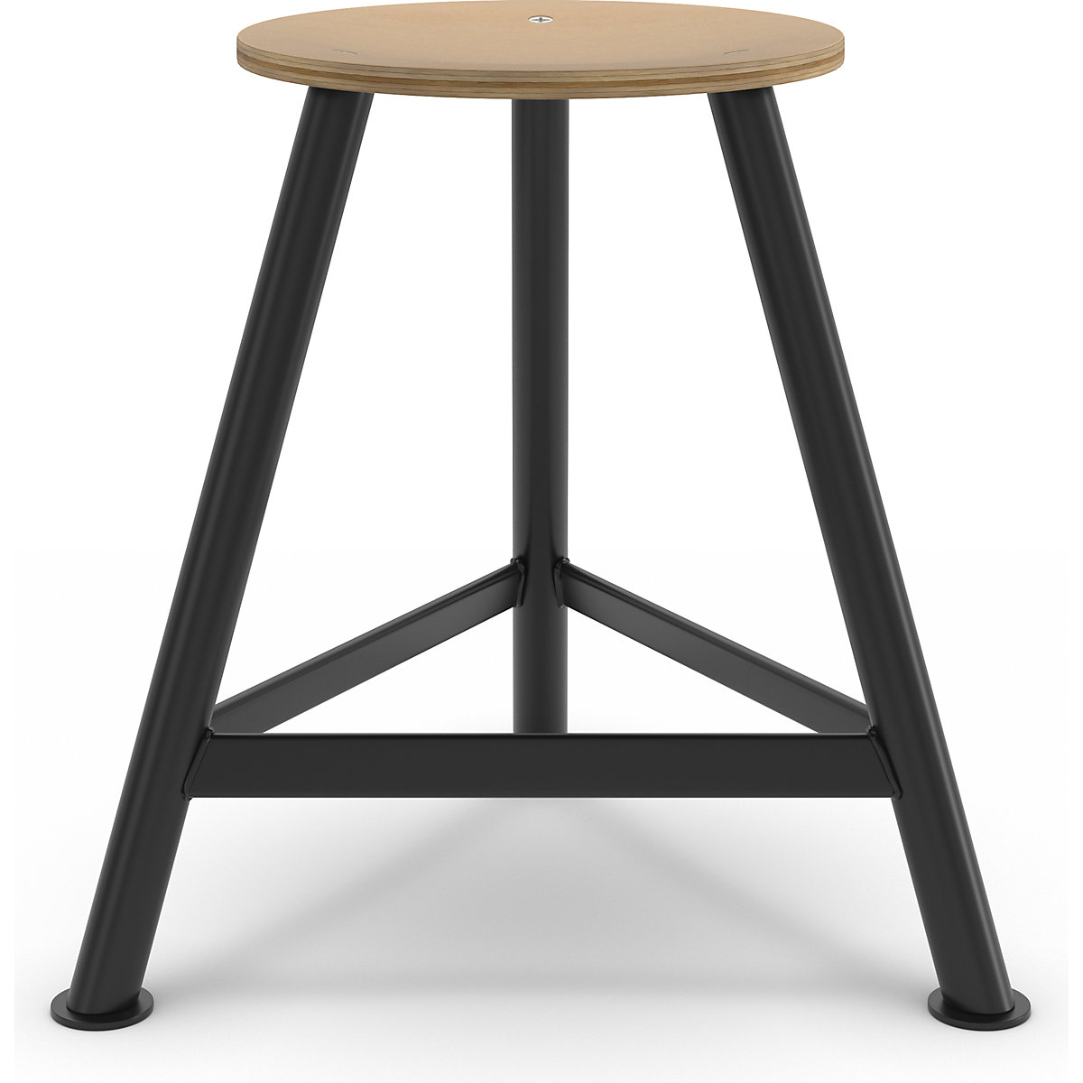 Tabouret d'atelier avec assise en contreplaqué de hêtre (Illustration du produit 4)-3