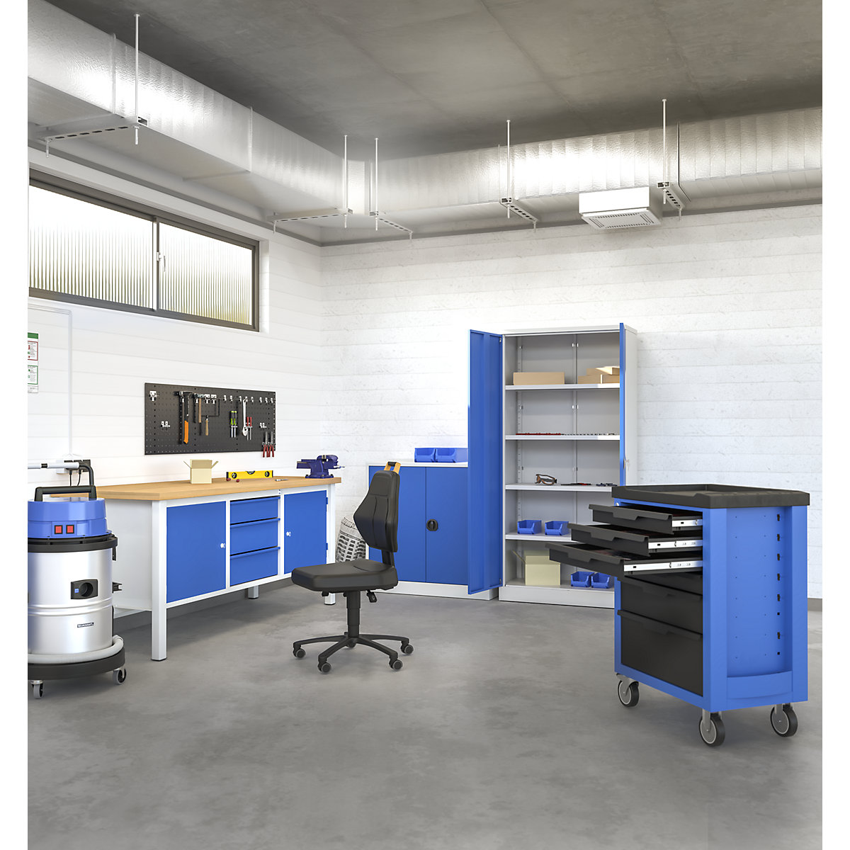 Servante d'atelier avec 145 outils (Illustration du produit 12)-11