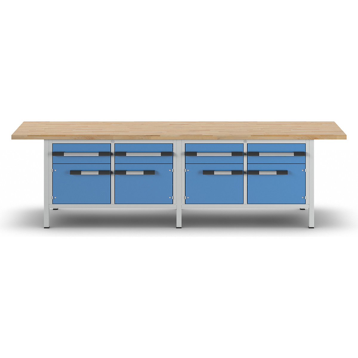 Établi, sur piétement série 8000 – eurokraft pro (Illustration du produit 4)-3