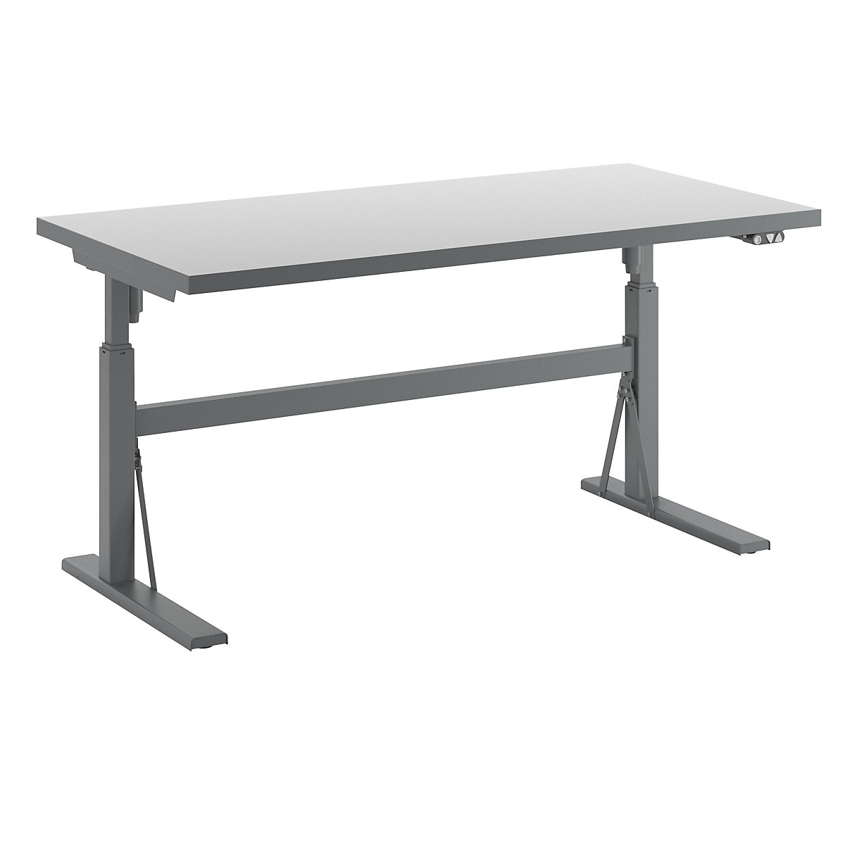 Poste de travail à réglage électrique de la hauteur – charge max. 300 kg – eurokraft pro