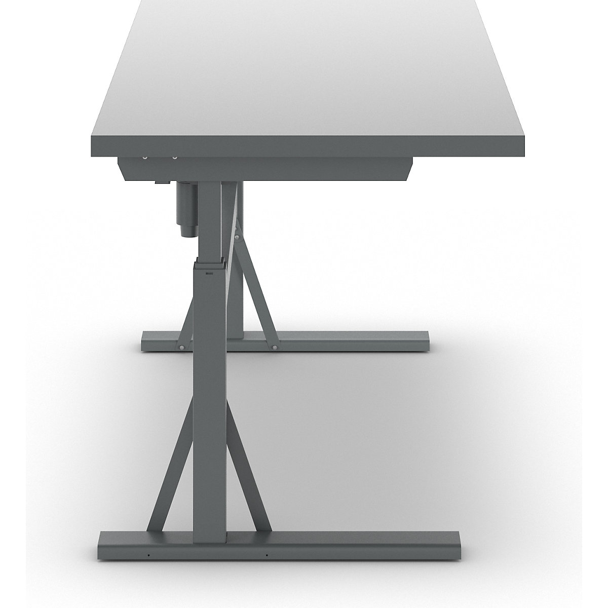 Poste de travail à réglage électrique de la hauteur – charge max. 350 kg – eurokraft pro (Illustration du produit 7)-6