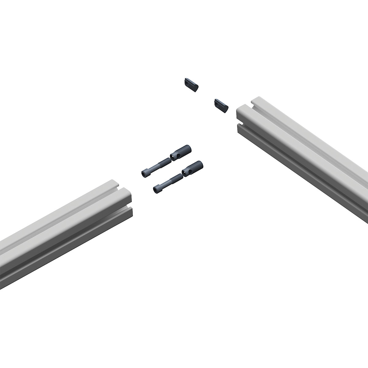 Établi en aluminium workalu®, châssis de base double face – bedrunka hirth (Illustration du produit 4)-3