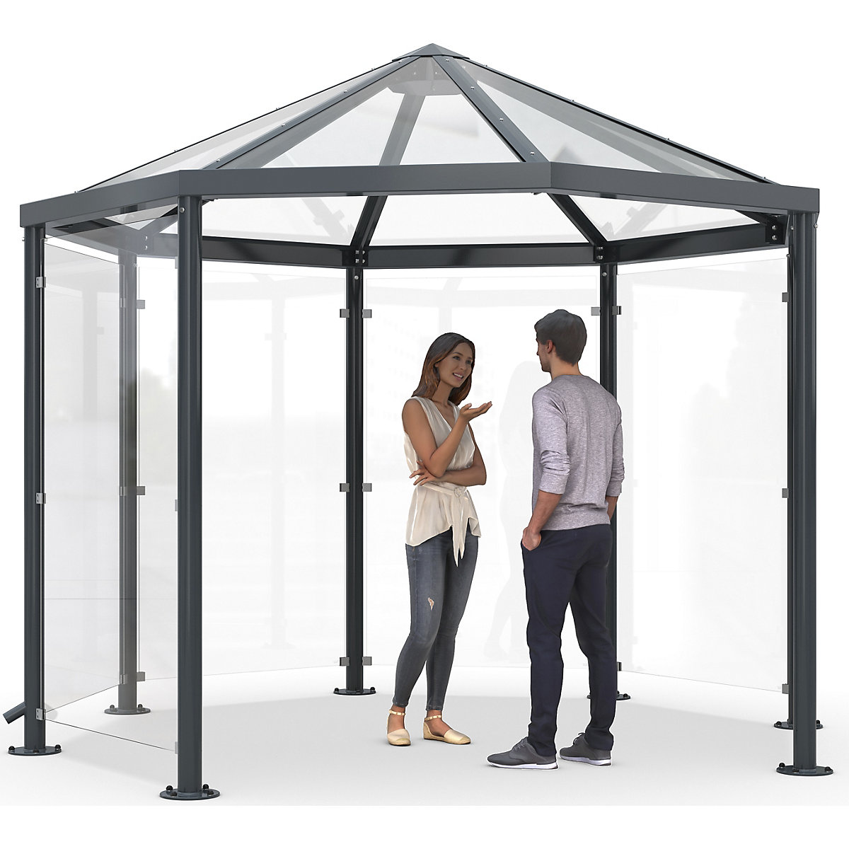 Paroi latérale pour abri style pavillon – WSM (Illustration du produit 3)-2