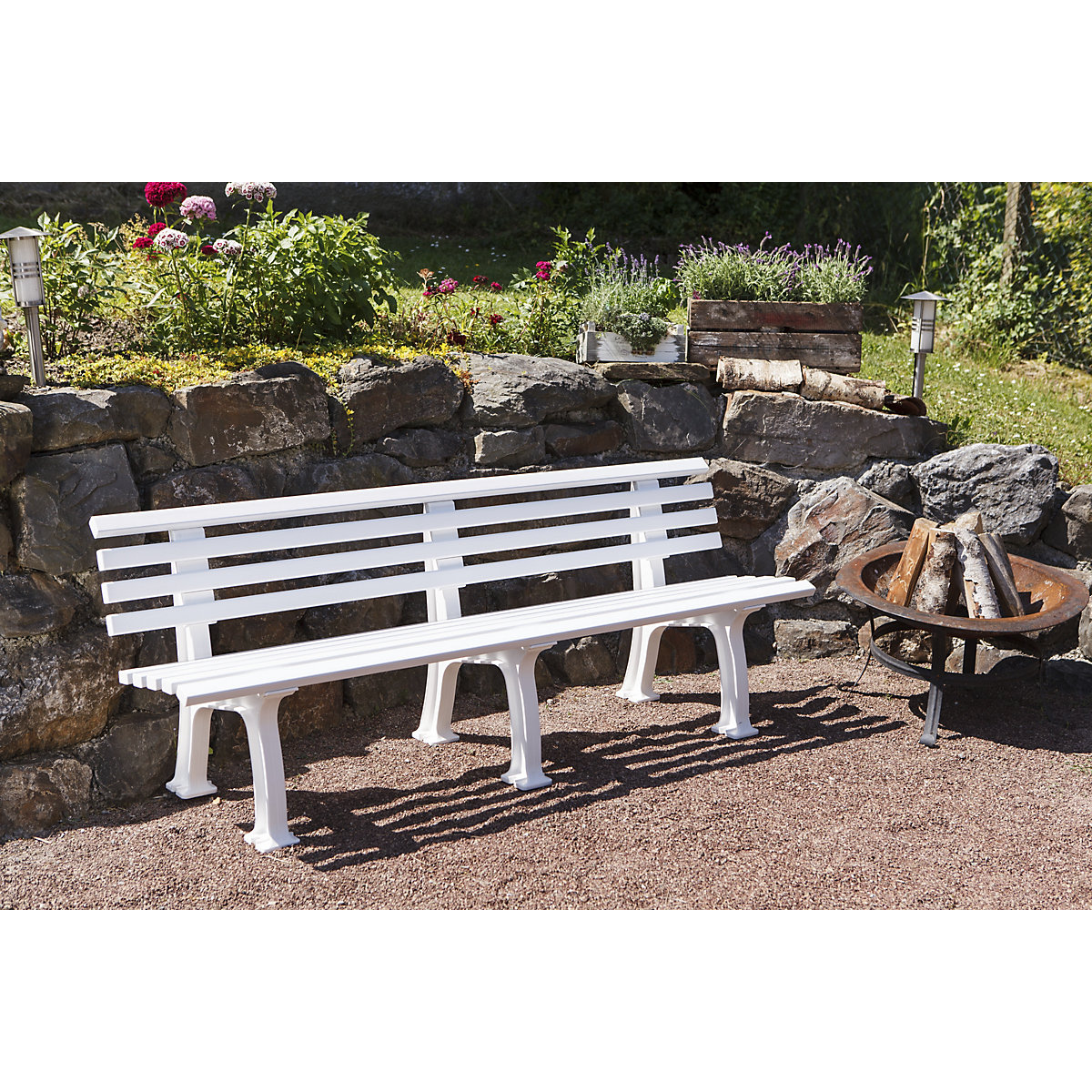 Banc d'extérieur en plastique (Illustration du produit 4)-3