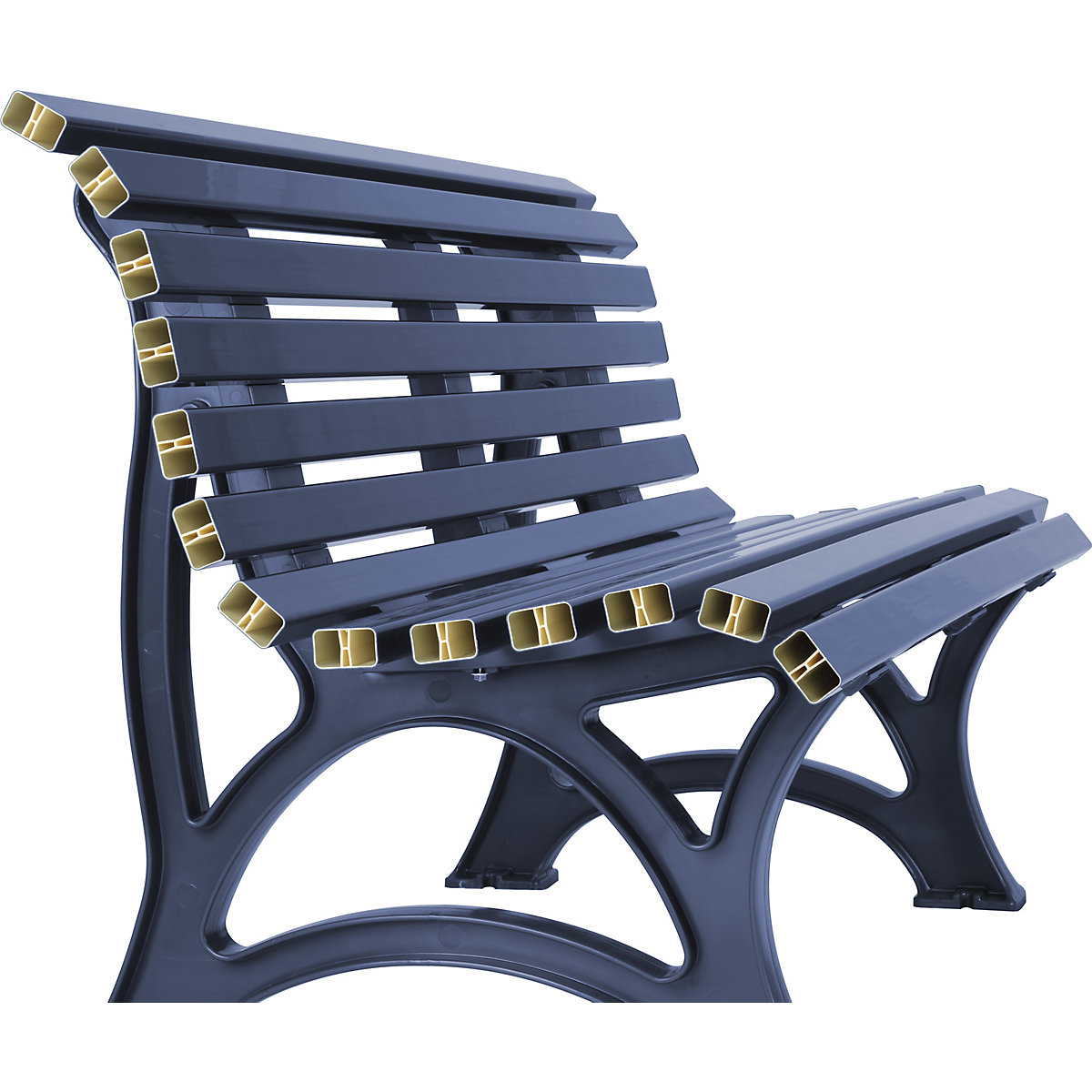 Banc d'extérieur en plastique (Illustration du produit 5)-4