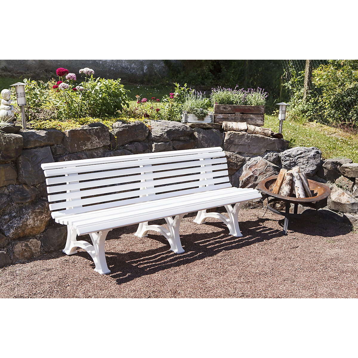 Banc d'extérieur en plastique (Illustration du produit 3)-2