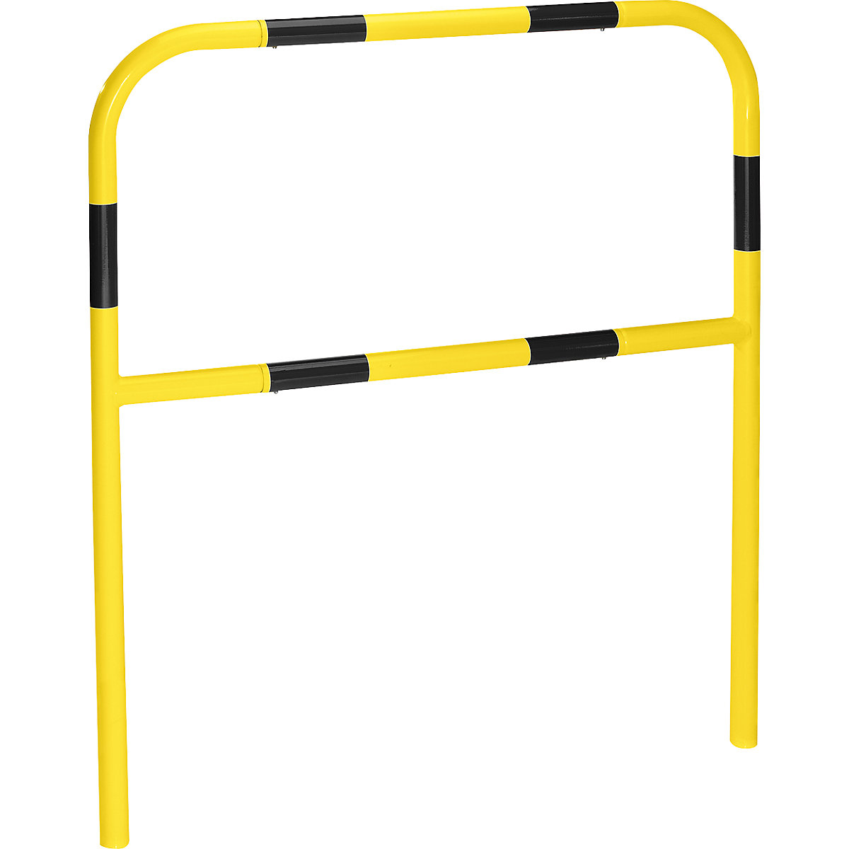 Arceau de protection, tôle d'acier, Ø 42 mm, à bétonner dans les zones dangereuses, largeur 1000 mm, jaune/noir-9