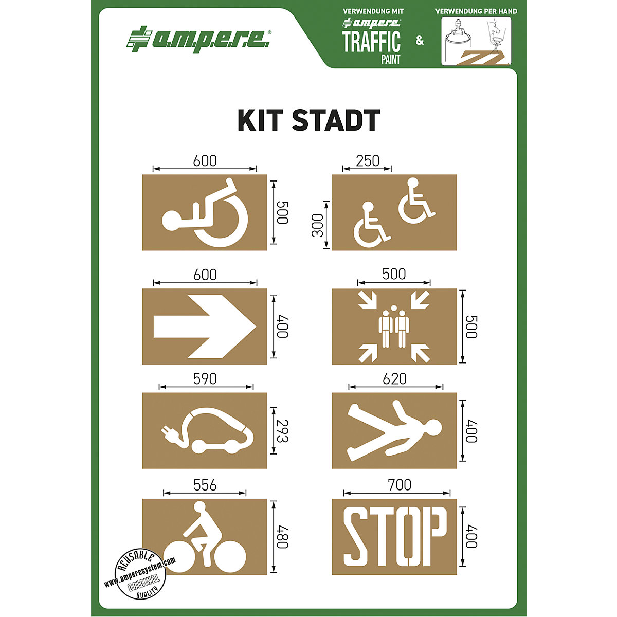 Jeu de pochoirs – Ampere