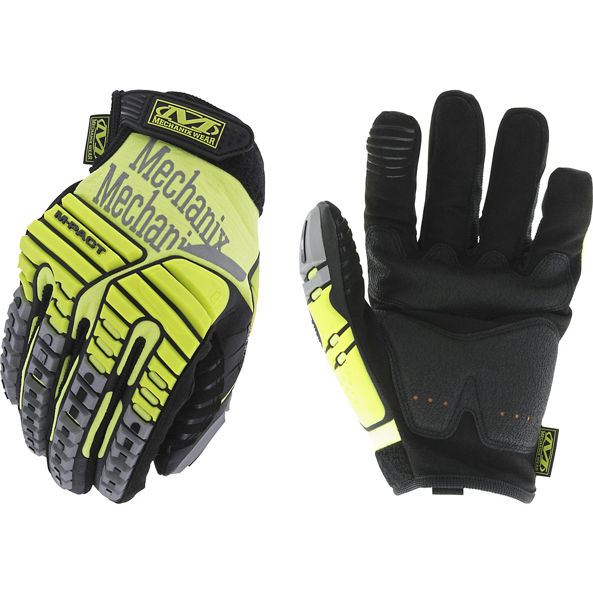 Gants de travail Hi-Viz M-Pact – Mechanix Wear (Illustration du produit 3)-2