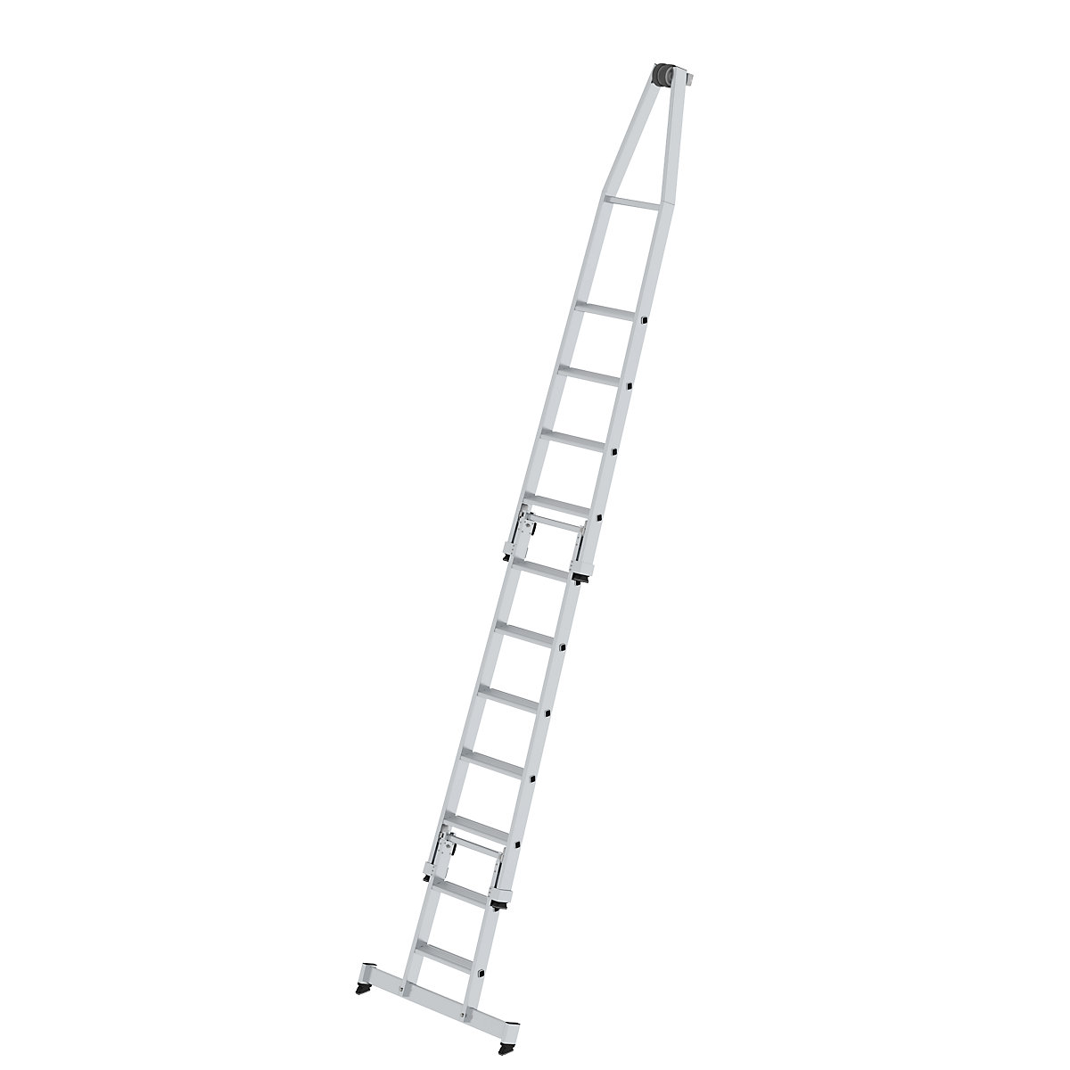 Escada para limpar vidros – MUNK, standard, 3 peças, 11 degraus-9